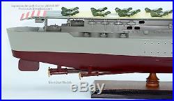 Japanese Aircraft Carrier AKAGI 40 Handmade Wooden Warship Model