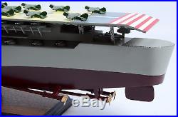 Japanese Aircraft Carrier AKAGI 40 Handmade Wooden Warship Model