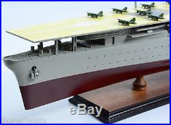 Japanese Aircraft Carrier AKAGI 40 Handmade Wooden Warship Model NEW