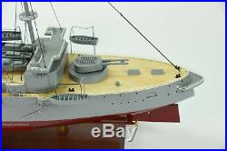 Japanese Battleship Mikasa Handmade Wooden Ship Model 40