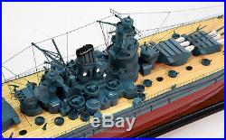 Japanese Battleship Musashi Yamato-class 39.5 Handmade Model Museum Quality