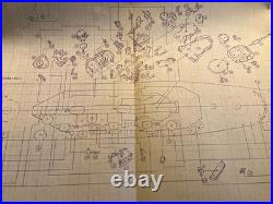 Konishi # 5058 1/500 Iowa Class Battleship Kit very rare