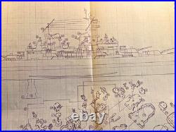 Konishi # 5058 1/500 Iowa Class Battleship Kit very rare