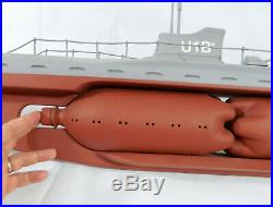 LARGE 46 Custom Hand Made Wood Submarine Model (Floating) One of a Kind OOAK