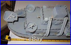 LST Landing Ship Tank WW2 Wooden Model 40 Long 2 Davit Version