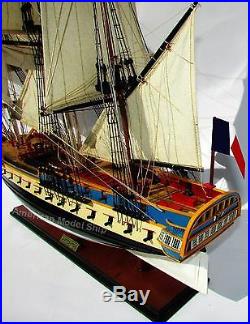 La Fayette Hermione Model Ship 37 Handmade Wooden Tall Ship Model