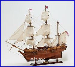 Large 32 HMS BEAGLE SHIP MODEL Charles Darwin's Assembled Wood Replica Nautical