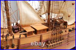 Large 32 HMS BEAGLE SHIP MODEL Charles Darwin's Assembled Wood Replica Nautical