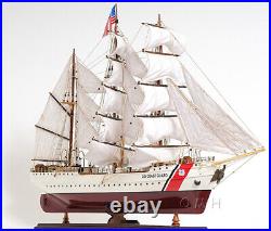 Large 36 US Coast Guard Eagle SHIP MODEL Wood Replica Assembled Nautical Decor