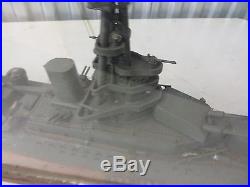Large Vintage World War II Wooden Ship Model