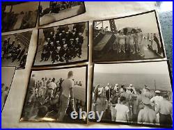 Lg Grouping USS New Jersey (BB-62) 1954 Patches Books Orig Photos Ephemera NAVY