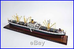 Liberty Dry Cargo Ship EC2-S-C1 33 Handcrafted Boat Waterline Wooden Model New