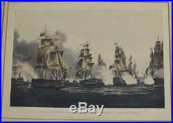 Lord Bridport's Action Off Port L'Orient, June 23rd, 1795 Circa 1817 Engraving
