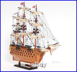 Lord Nelson's Flagship HMS Victory Wooden Scale Model Tall Ship 21 Sailboat New