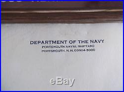 Lot US NAVY Color Photos Framed Pictures USS Nuclear-Powered Missile Submarines
