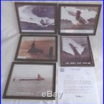 Lot USS Nuclear-Powered Missile Submarines US NAVY Color Photo Framed Pictures