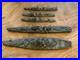 Lot-of-5-Scale-Lead-Pewter-Waterline-US-Navy-Ships-Battleships-Vintage-Military-01-lb