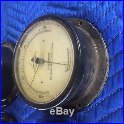Lot of Five WWII Military Ship Naval Barometers