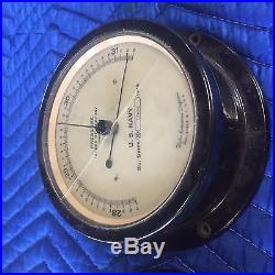 Lot of Five WWII Military Ship Naval Barometers