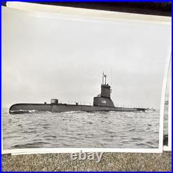 Lot of U. S. Navy Submarine Official Photographs with RELEASED Stamp, B&WithColor
