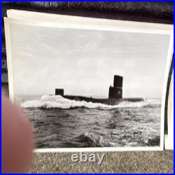 Lot of U. S. Navy Submarine Official Photographs with RELEASED Stamp, B&WithColor