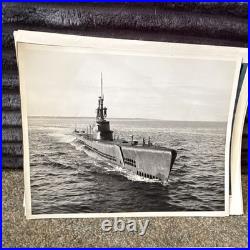 Lot of U. S. Navy Submarine Official Photographs with RELEASED Stamp, B&WithColor