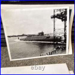 Lot of U. S. Navy Submarine Official Photographs with RELEASED Stamp, B&WithColor