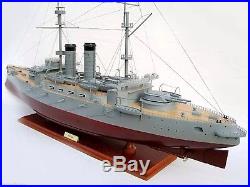 MIKASA Pre-dreadnought Battleship 36 Handmade Wooden Ship Model NEW