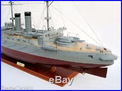 MIKASA Pre-dreadnought Battleship 36 Handmade Wooden Ship Model NEW