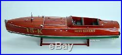 MISS SEVERN 32 Racing Boat Handmade Wooden Classic Boat Model NEW
