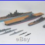 MIXED LOT OF 9 WW2 FRAMBURG / UNBRANDED RECOGNITION / TRAINING METAL MODEL SHIPS