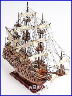 Model Ship Reproduction San Felipe Boats Sailing Small Exotic Wood Wooden