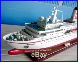 MS DEUTSCHLAND Ocean Liner Ship Model 34 Handcrafted Wooden Model