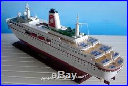 MS DEUTSCHLAND Ocean Liner Ship Model 34 Handcrafted Wooden Model