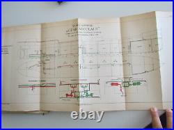 Marine Ship Very Rare Antique Book 75 Photos + 13 Map & Plan 1909