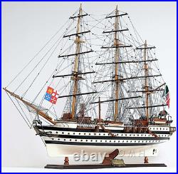 Model Ship Amerigo Vespucci Hand Crafted Wood Fully Assembled