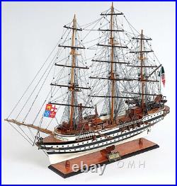 Model Ship Amerigo Vespucci Hand Crafted Wood Fully Assembled
