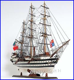 Model Ship Amerigo Vespucci Hand Crafted Wood Fully Assembled