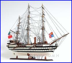 Model Ship Amerigo Vespucci Hand Crafted Wood Fully Assembled