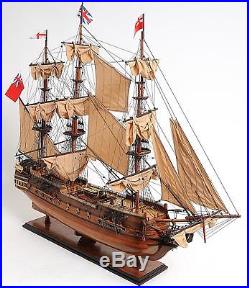 Model Ship Hms Surprise Boats Sailing Wooden Exotic Wood New Om-247