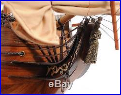 Model Ship Hms Surprise Boats Sailing Wooden Exotic Wood New Om-247