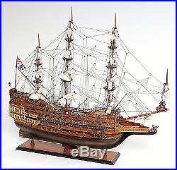Model Ship Sovereign Of The Seas Boats Sailing Wood Base 5% Linen 100% We