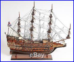 Model Ship Sovereign Of The Seas Boats Sailing Wood Base 5% Linen 100% We