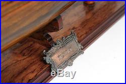 Model Ship Traditional Antique Fairfax Boats Sailing Metal Western Red Ce