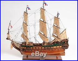 Model Ship Traditional Antique Friesland Boats Sailing Medium Metal Linen