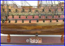Model Ship Traditional Antique Hms Sovereign Of The Seas Monumental Brass