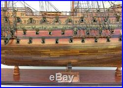 Model Ship Traditional Antique Hms Sovereign Of The Seas Monumental Rosew