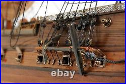 Model Ship Traditional Antique Hms Surprise Boats Sailing Wood Exotic Hi
