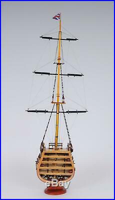 Model Ship Traditional Antique Hms Victory Boats Sailing Cross Section Wo