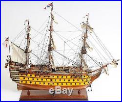 Model Ship Traditional Antique Hms Victory Boats Sailing Painted Western